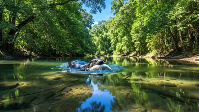 Animal World of Otter and Beaver